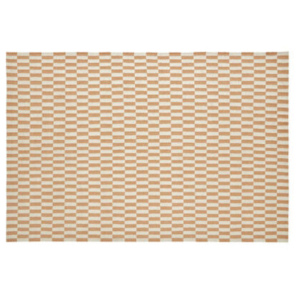 Loaf 170 X 240cm Jengy Wool Rug in Ochre | Checkerboard Rug