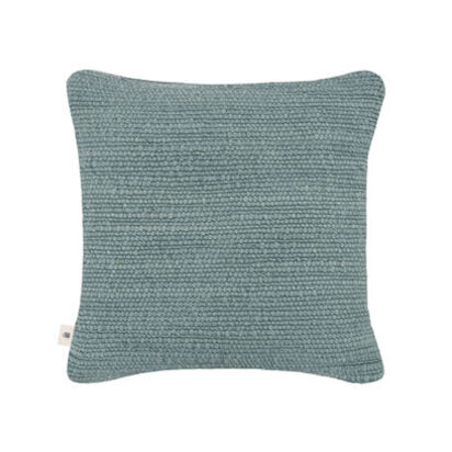 Loaf 43x43 Knitty Wool Cushion in Pale Blue Lambswool