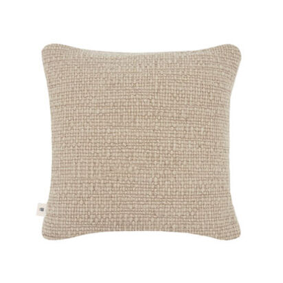 Loaf 43 x 43cm Knitty Cushion in Taupe Wool