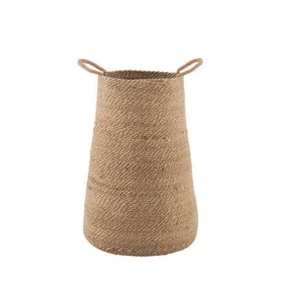 Loaf Medium Weavins Jute Laundry Basket Storage baskets in Natural Rugs