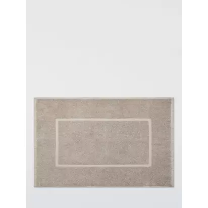 John Lewis Egyptian Cotton Bath Mat Pale Mole | H3 x W52 x D80cm