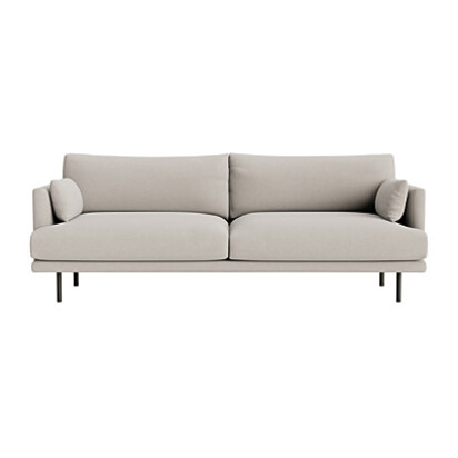 Loaf Extra Large Jeffers Sofa in Grey Slubby Cotton - Lost Feather