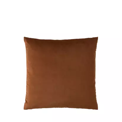 William Morris At Home Compton Velvet Cushion, Burnt Orange Burnt Orange | H50 x W50cm
