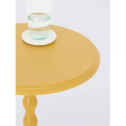 John Lewis Bobbin Pedestal Table Ochre | 53.0cmx40.0cmx40.0cm