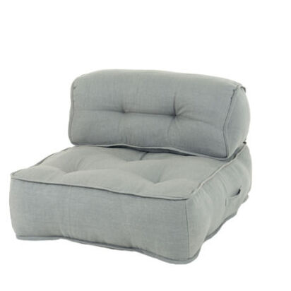 Loaf Prop And Flop Linen Floor Cushion in Pale Blue