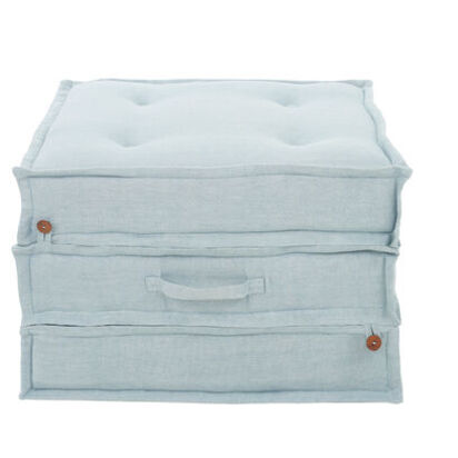 Loaf 60x180x13 Sleepover Floor Cushion Floor cushion in Light Blue Soft Scoop - Linen