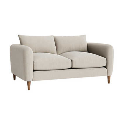 Loaf Small Squishmeister Sofa in Neutral House Fabric - Thatch
