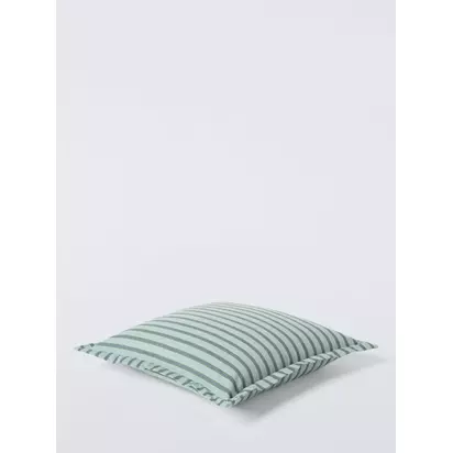 John Lewis Leckford Striped Cushion Sage | 50 x 50cm
