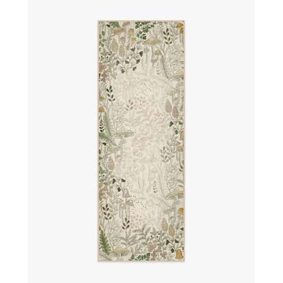 Wildwood Neutral Flatwoven Rug - 75 x 215 cm - Rug + Cushioned Pad System