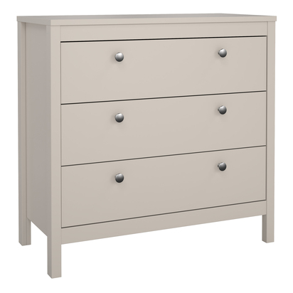 Riverton Chest 3 Drawers in Cashmere