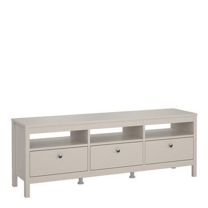 Riverton TV Unit 3 Drawers in Cashmere
