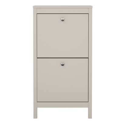 Huxham Shoe Cabinet 2 Flip Down Doors in Cashmere