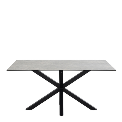 Sorrento Dining Table in Ceramic Grey 160x90cm