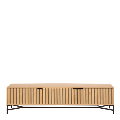Hadley TV Unit With 3 Doors 176cm Wide in Oak