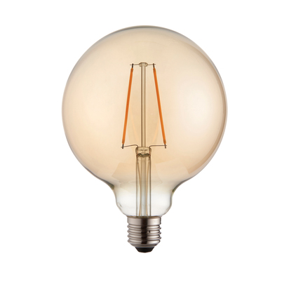 E27 LED Filament Globe 170x125mm Amber 2W