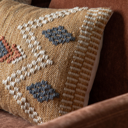 Denley Woven Cushion 350x500mm Feather Filled
