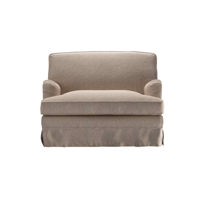 Bluebell Skirted Cover Loveseat in Champagne Cove