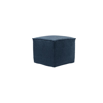 Anders Small Square Footstool in Blueberry  House Soft Touch
