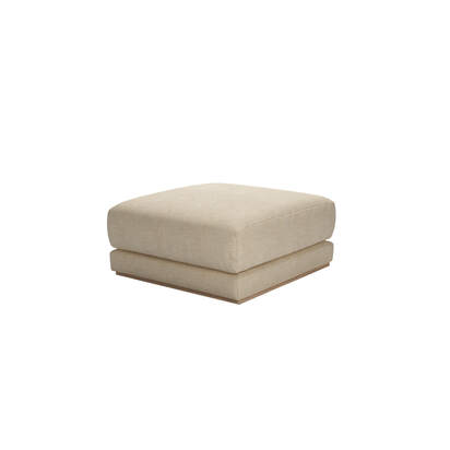 Sloane Footstool End Unit in Shearling Hygge Chunky Weave