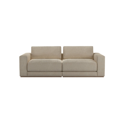 Sloane 2 Seat Sofa in Cashew Baylee Viscose Linen