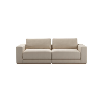 Sloane 2 Seat Sofa in Elderflower Organic Smart Cotton