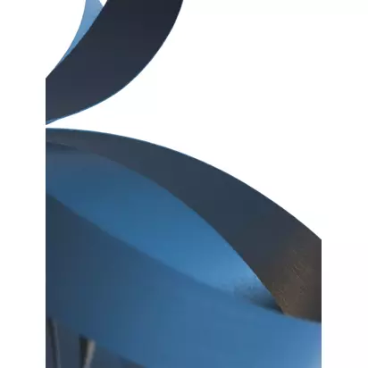 Tom Raffield Cove Skipper Pendant Ceiling Light Falmouth Blue | H40 x Dia.62cm