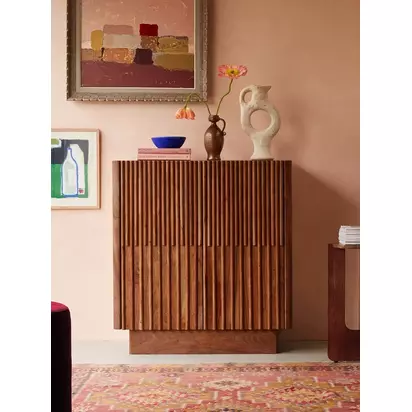 Swoon Hampstead Cabinet, Dark Brown Dark Brown | H95cm x W88cm x D40cm
