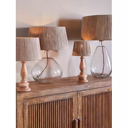 nkuku Tiwa Jute Tapered Lampshade, Natural Natural | H18.50 x W25.50 x D30.50cm