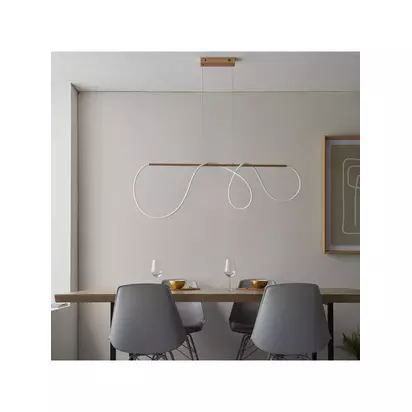 Bay Lighting Atola Pendant Ceiling Light, Gold Gold Gold | 11 x 121 x 22cm