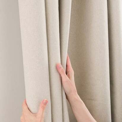 Luna Brushed Blackout Eyelet Curtains