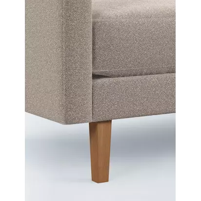 John Lewis ANYDAY Eavis Large 3 Seater Sofa, Light Leg Mushroom Boucle | H:84.00cm x W:193.00cm x D: 80.00CM