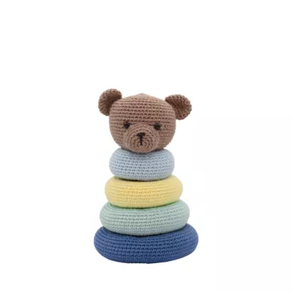 Hardicraft Stacking Bear Crochet Kit Pattern | H6 x W23 x D36cm