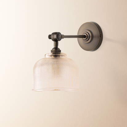 Elbow wall fitting in antiqued bronze
