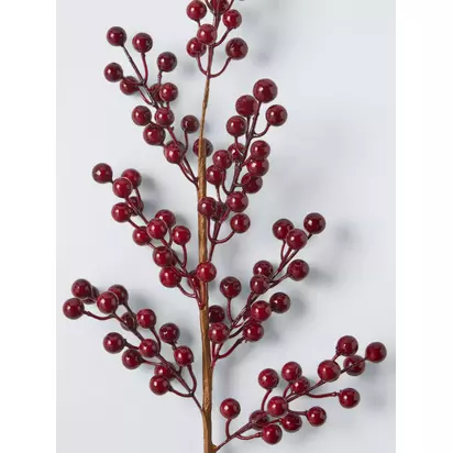 John Lewis Berry Spray, Dark Red Red | H5 x W20.50 x D76cm