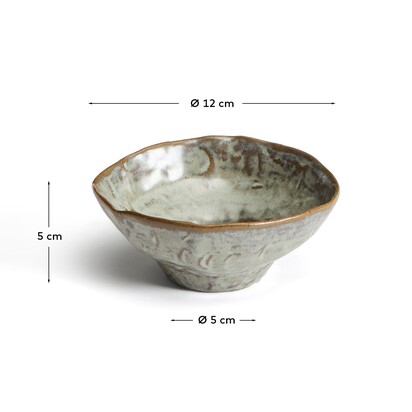 Alenia grey ceramic bowl