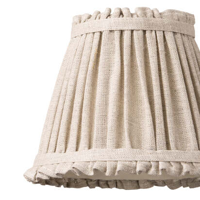 18cm pendant bloomer shade in natural linen