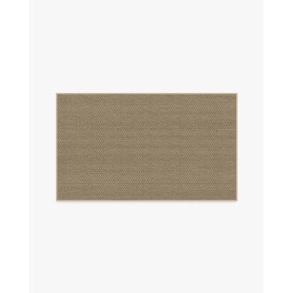 Tillie Solid Sand Re-Jute Rug - 90 x 150 cm - Rug + Cushioned Pad System