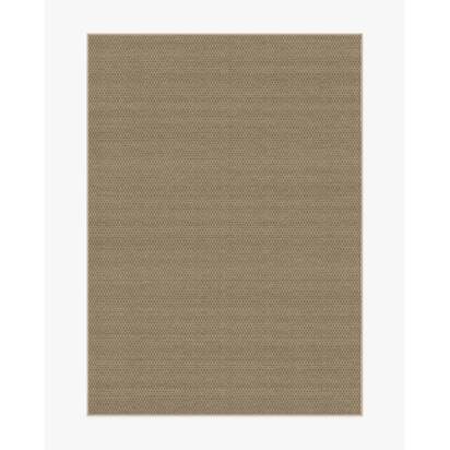 Tillie Solid Sand Re-Jute Rug - 150 x 215 cm - Rug + Cushioned Pad System