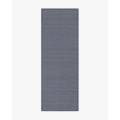 Tillie Solid Soft Navy Re-Jute Rug - 75 x 215 cm - Rug + Pad System