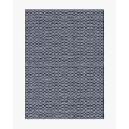 Tillie Solid Soft Navy Re-Jute Rug - 150 x 215 cm - Rug + Cushioned Pad System