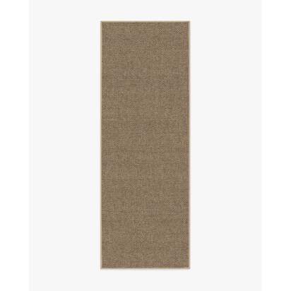 Burlap Solid Sand Re-Jute Rug - 75 x 215 cm - Rug + Cushioned Pad System