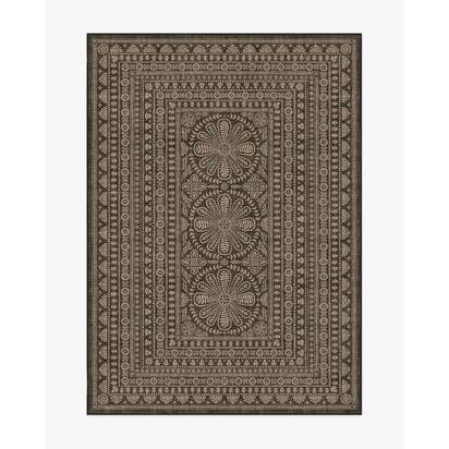 Maia Soft Black Re-Jute Rug - 150 x 215 cm - Rug + Pad System