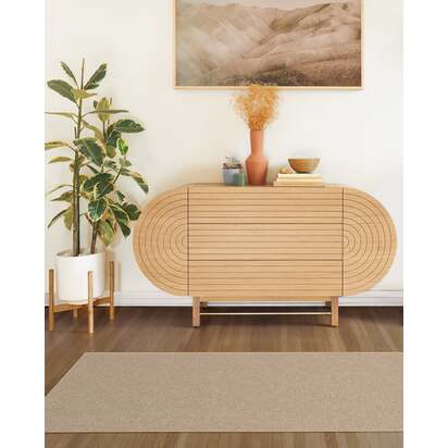 Warm Sand Re-Jute Rug - 75 x 305 cm - Rug + Pad System