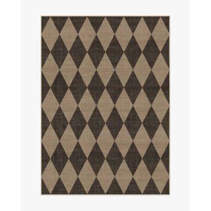 Palazzo Soft Black Re-Jute Rug - 150 x 215 cm - Rug + Cushioned Pad System