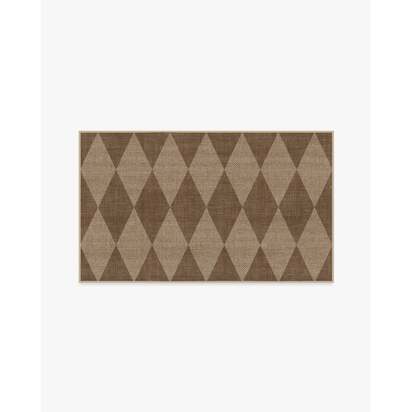 Palazzo Latte Brown Re-Jute Rug - 90 x 150 cm - Rug + Pad System