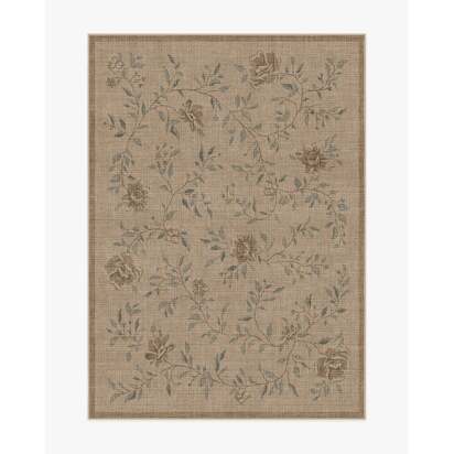 Blume Natural Sage Re-Jute Rug - 150 x 215 cm - Rug + Pad System
