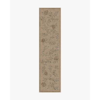 Blume Natural Sage Re-Jute Rug - 75 x 305 cm - Rug + Cushioned Pad System