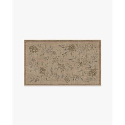 Blume Natural Sage Re-Jute Rug - 90 x 150 cm - Rug + Cushioned Pad System