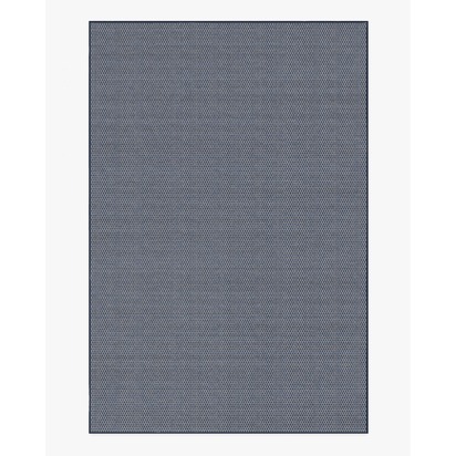Tillie Solid Soft Navy Re-Jute Rug - 185 x 275 cm - Rug + Pad System