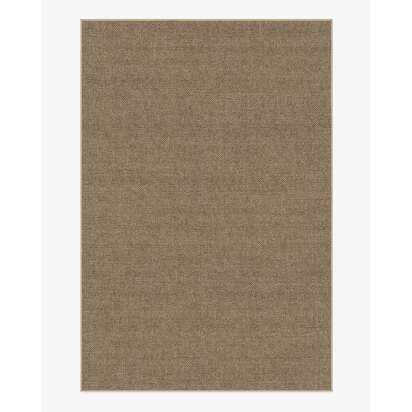 Burlap Solid Sand Re-Jute Rug - 185 x 275 cm - Rug + Pad System